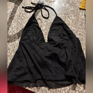 Black Halter Top NWT